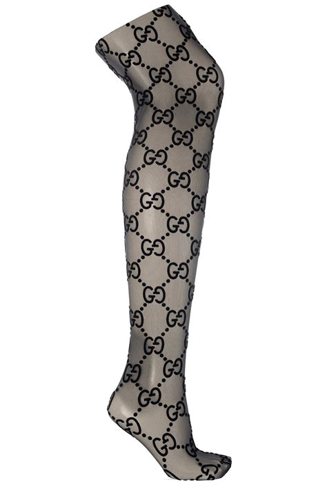 gucci supreme monogram black|gucci monogram tights.